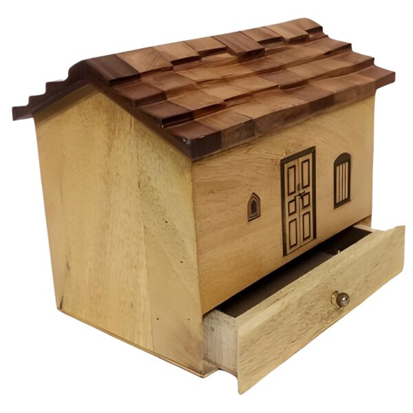 Wooden House Shaped Piggy Bank