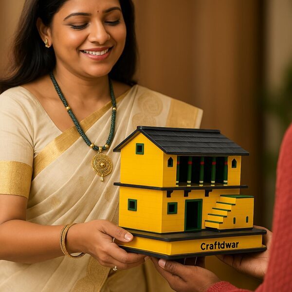 Packaging of Craftdwar Uttarakhand Pahadi House Miniature