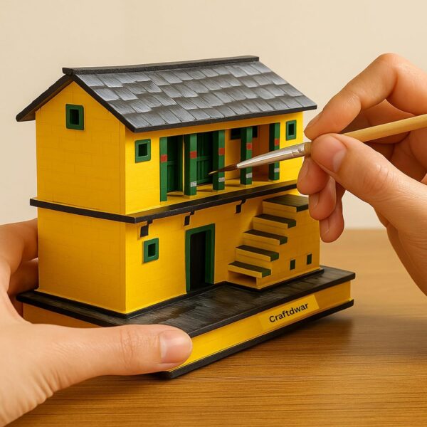 Handcrafted Uttarakhand Pahadi House Miniature styled as a gift